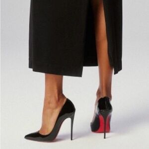 Christian Louboutin Black patent So Kate Heels
